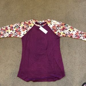 3/4 length baseball top